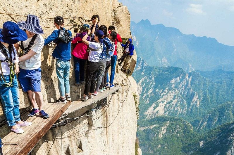 Đường đi mạo hiểm lên núi Hoa Sơn, Trung Quốc