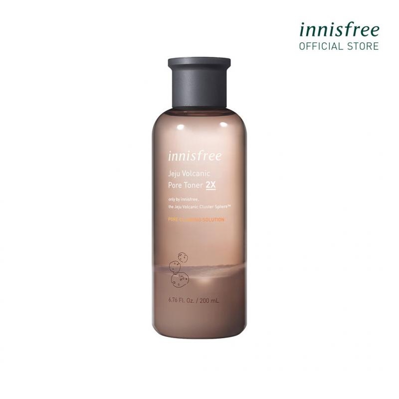 Nước cân bằng chăm sóc da từ tro núi lửa innisfree Jeju Volcanic Pore Toner 2X 200ml