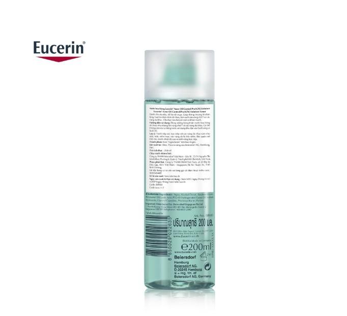 Nước cân bằng cho da nhờn mụn Eucerin Pro Acne Toner