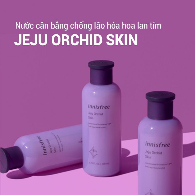 Nước cân bằng chống lão hóa hoa lan tím Innisfree Jeju Orchid Skin