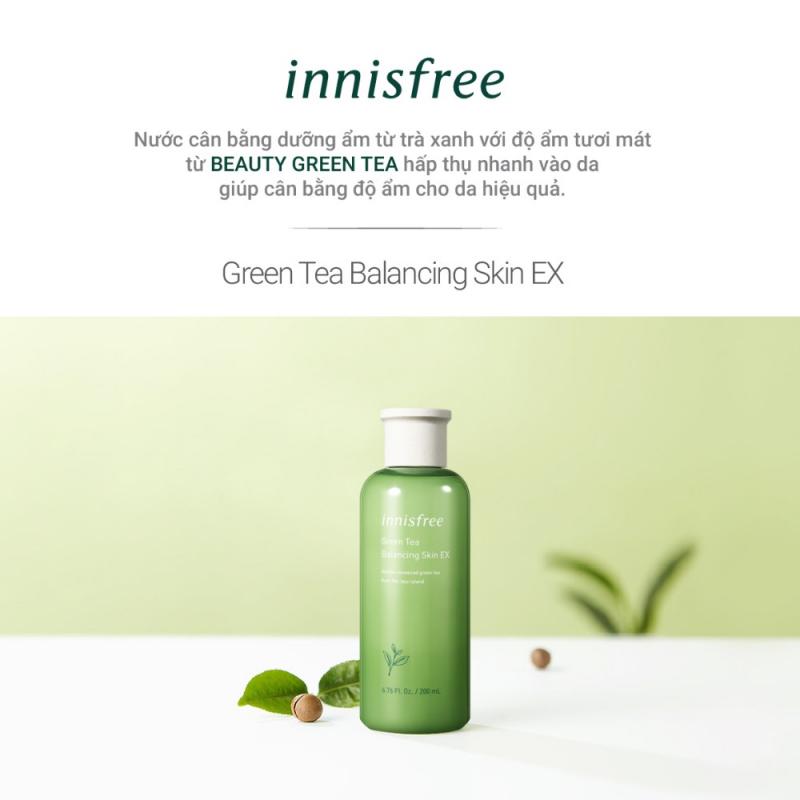 Nước cân bằng độ ẩm innisfree Green Tea Balancing Skin Ex