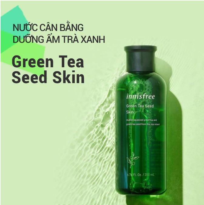 Nước cân bằng độ ẩm innisfree Green Tea Seed Skin