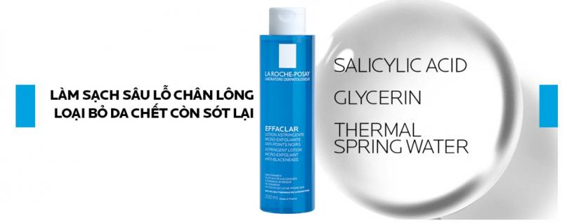 Nước cân bằng giàu khoáng chất La Roche-Posay Effaclar Astringent Lotion