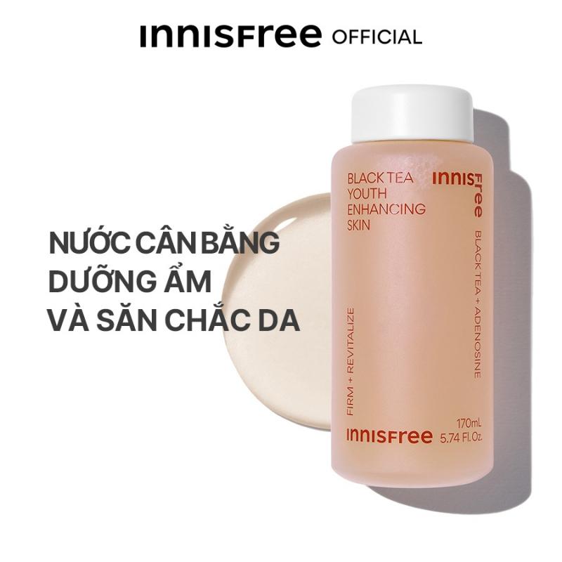 Nước cân bằng ngăn ngừa lão hóa từ trà đen innisfree Black Tea Enhancing Skin (bản mới)