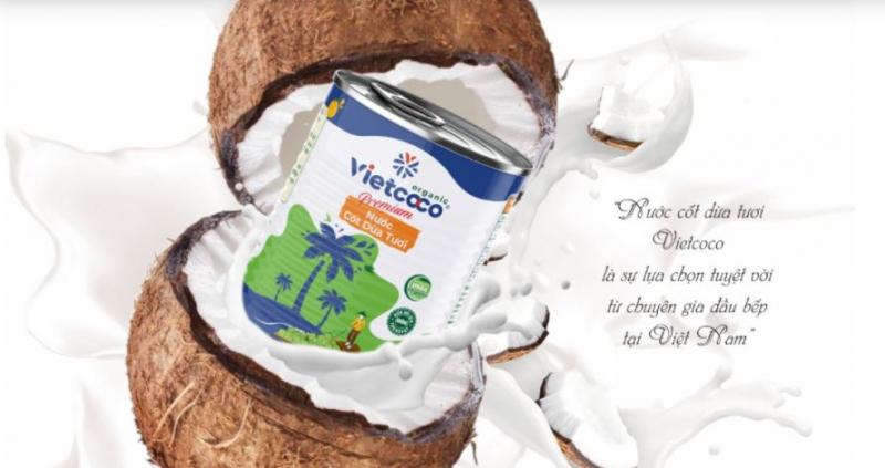 Nước cốt dừa tươi nguyên chất hữu cơ Vietcoco Coconut Cream