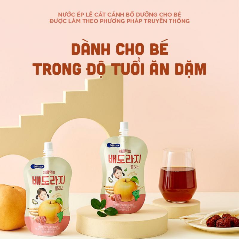 Nước ép trái cây lê cát cánh cho bé BeBecook