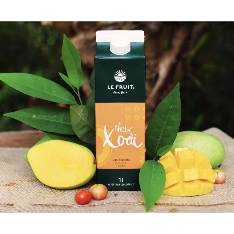 Nước ép trái cây nectar xoài Le Fruit hộp 1L