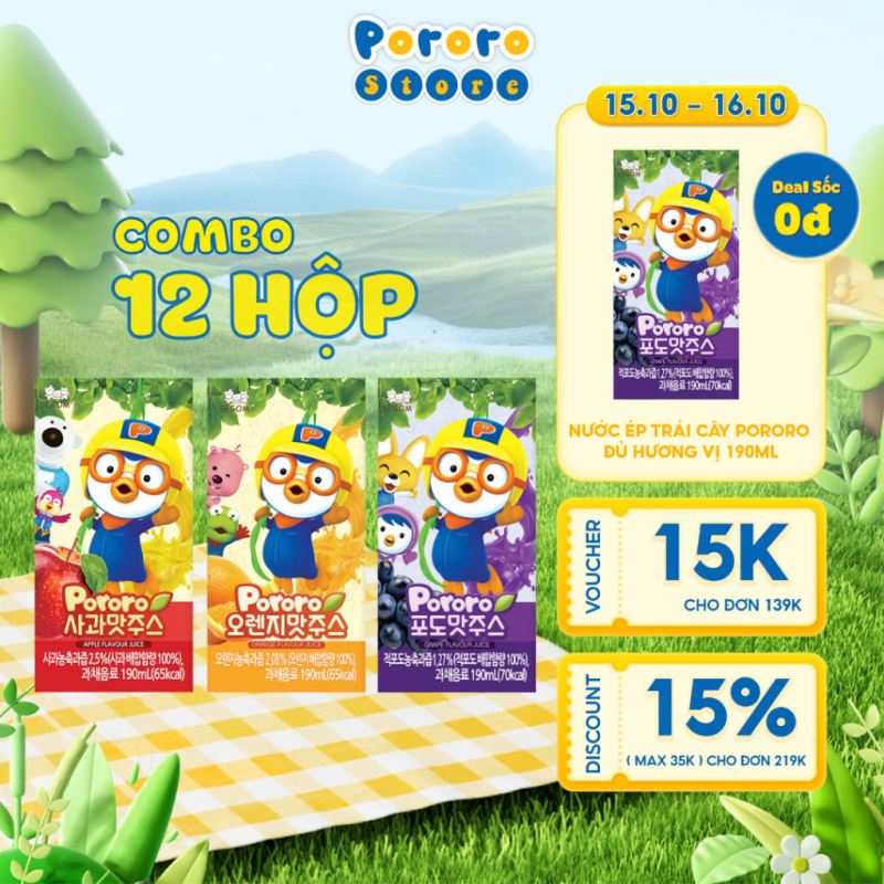 Nước ép trái cây Pororo