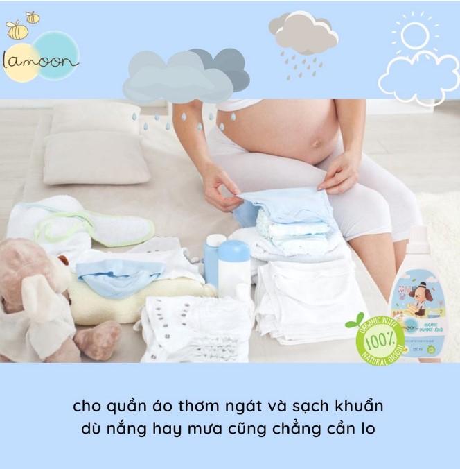 Nước giặt quần áo Organic cho bé Lamoon