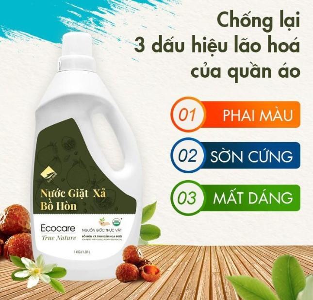 Nước giặt xả hữu cơ bồ hòn Ecocare