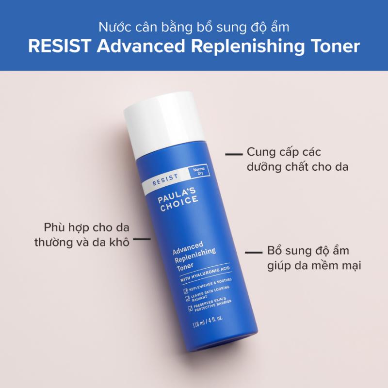 Nước hoa hồng bổ sung chuyên sâu Paula's Choice Resist Advanced Replenishing Toner 118ml