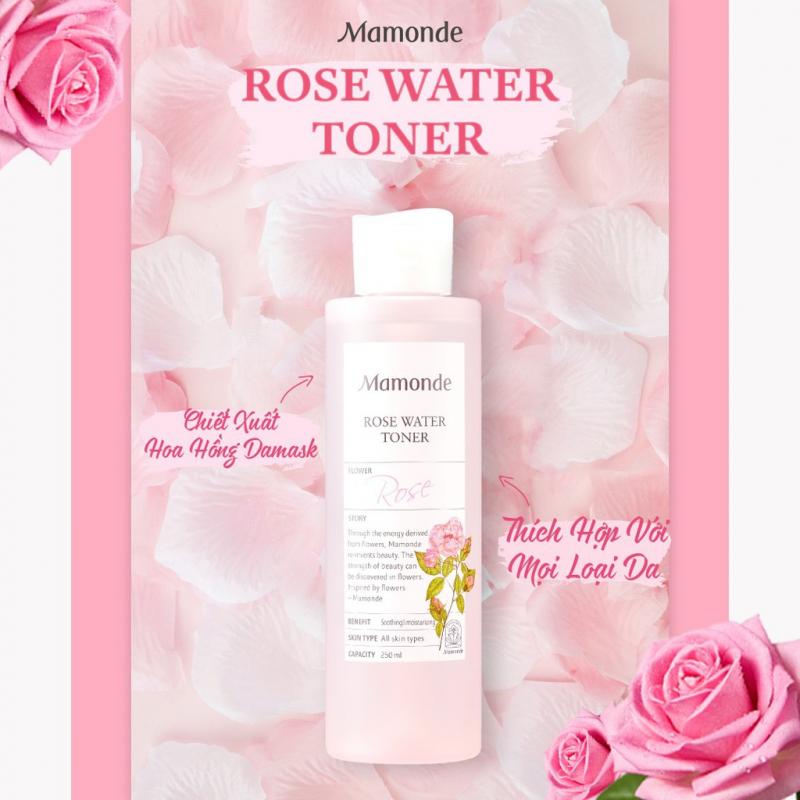 Nước hoa hồng cung cấp độ ẩm Mamonde Rose Water Toner