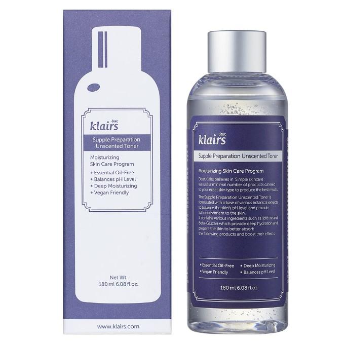 Nước hoa hồng Dear, Klairs Supple Preparation Unscented Toner