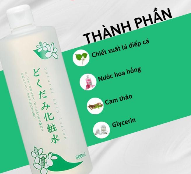 Nước hoa hồng diếp cá Chinoshio Dokudami Natural Skin Lotion