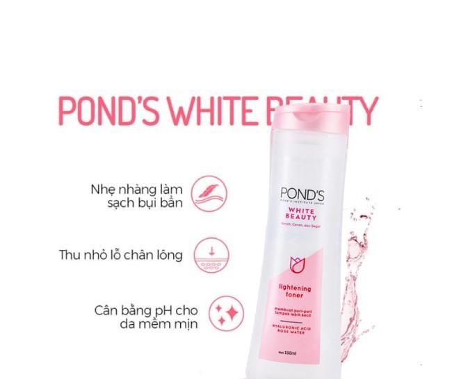 Nước hoa hồng Pond's White Beauty sáng da cân bằng pH se khít lỗ chân lông