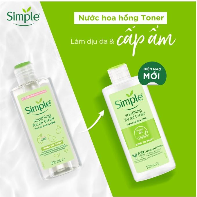 Nước hoa hồng Simple Toner