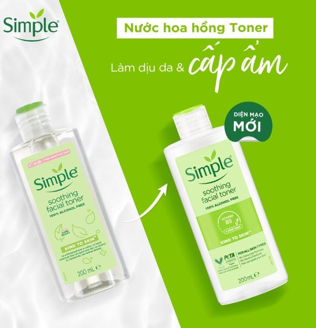 Nước hoa hồng Simple Toner