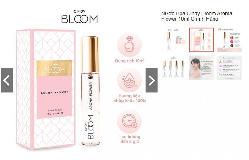 Nước hoa mini Cindy Bloom Aroma Flower