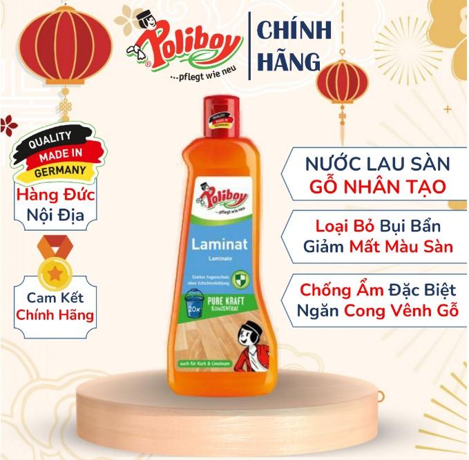 Nước lau sàn gỗ Laminate Poliboy