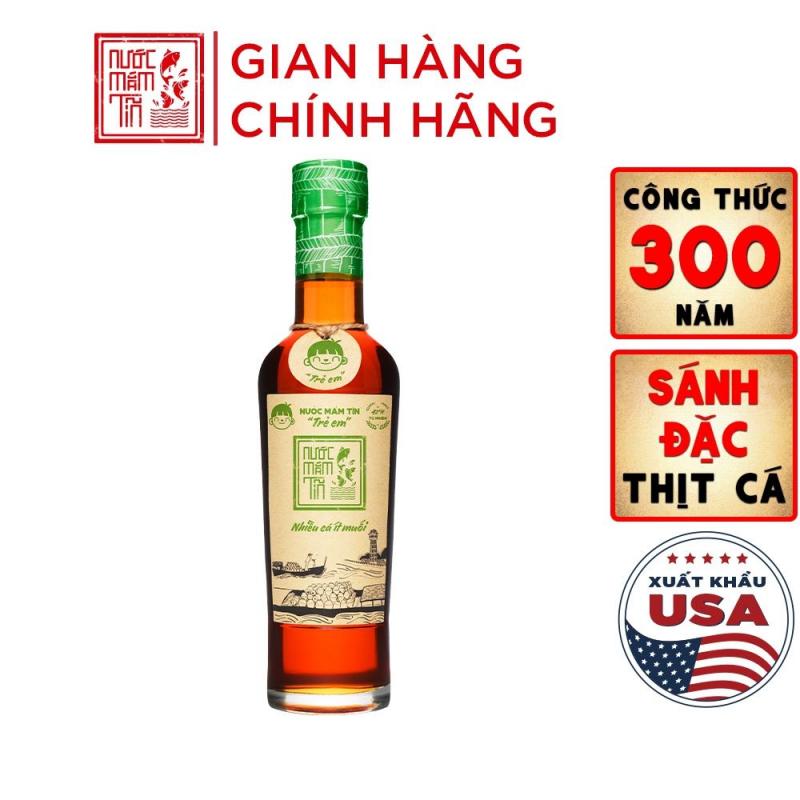 Nước mắm tĩn trẻ em cho bé ăn dặm độ đạm 42N 60ML/chai nhiều cá ít muối kích thích vị giác