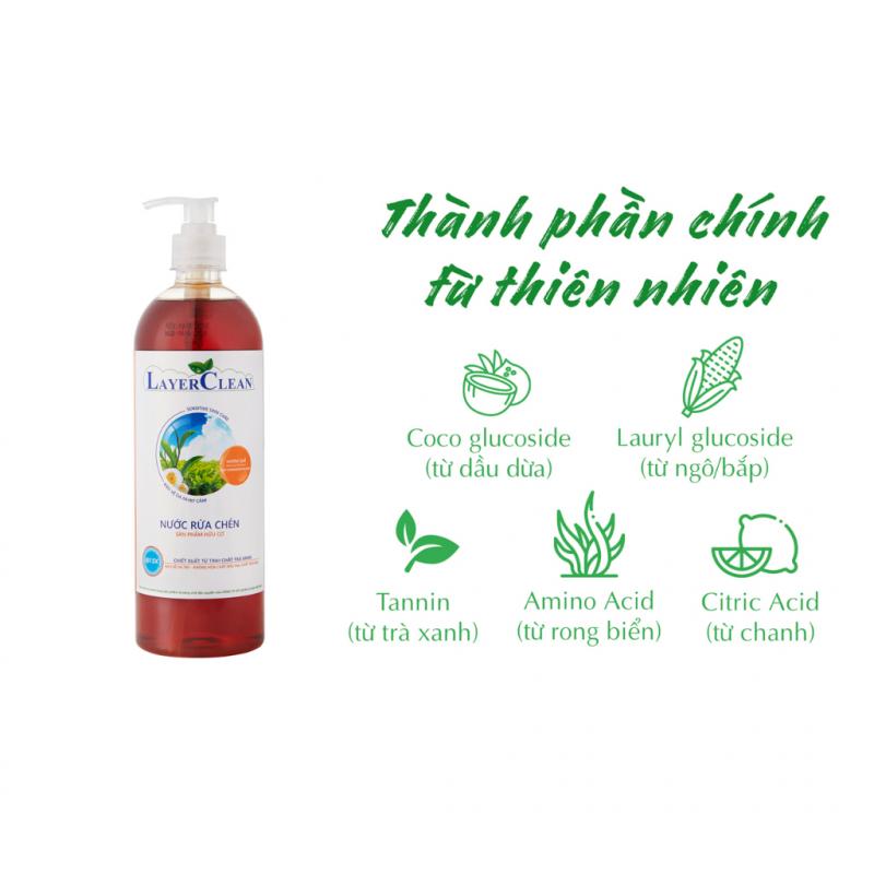 Nước rửa bát hữu cơ Layer Clean