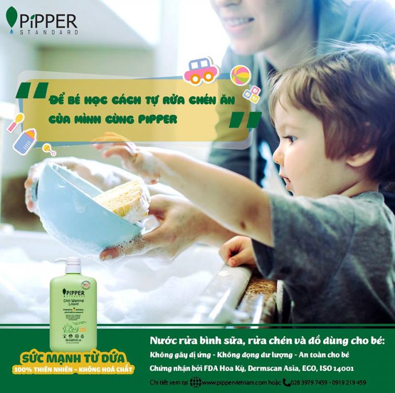 Nước rửa chén an toàn PIPPER STANDARD