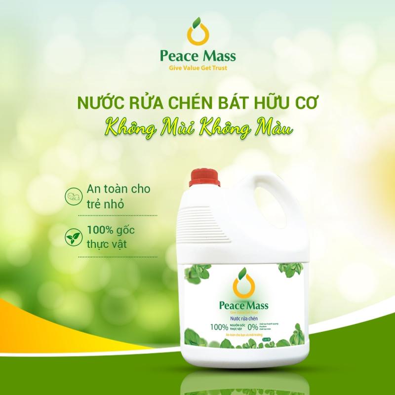 Nước rửa chén hữu cơ Peace Mass 3.6lít