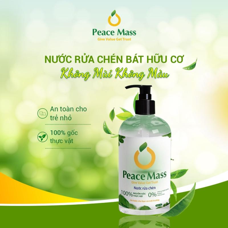 ﻿Nước rửa chén hữu cơ Peace Mass 500ml