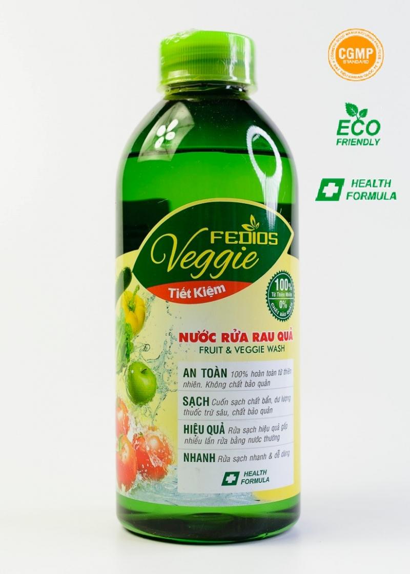 Nước rửa rau củ quả, trái cây Fedios Veggie