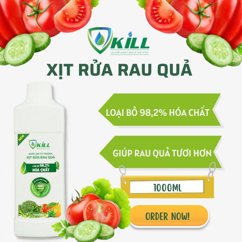 Nước rửa rau củ quả Vkill