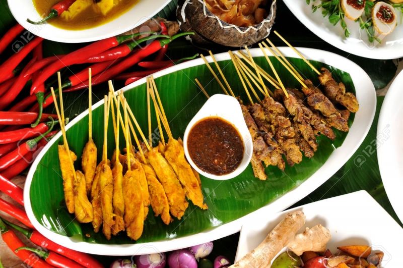 Nước sốt bơ lạc chấm thịt bò satay