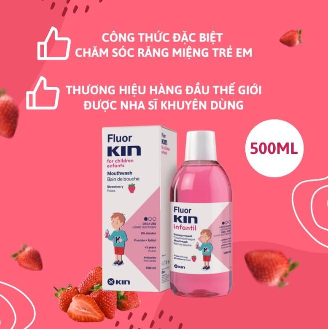 Nước súc miệng cho bé Fluor Kin Infantil