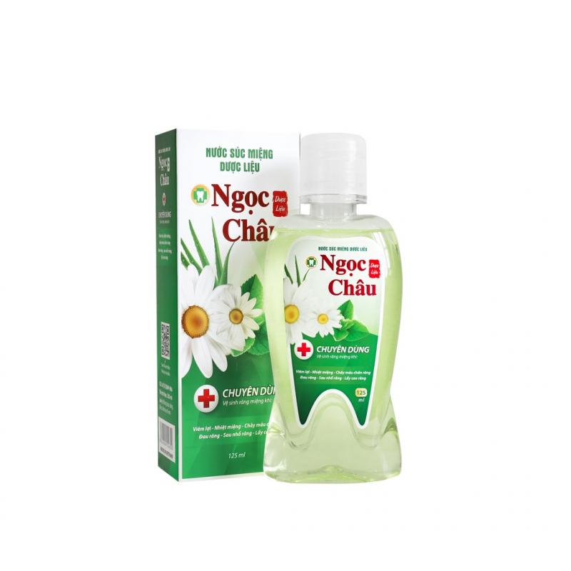 Nước súc miệng dược liệu Ngọc Châu 125ml - Ngăn nhiệt miệng, diệt khuẩn, giữ hơi thở thơm mát