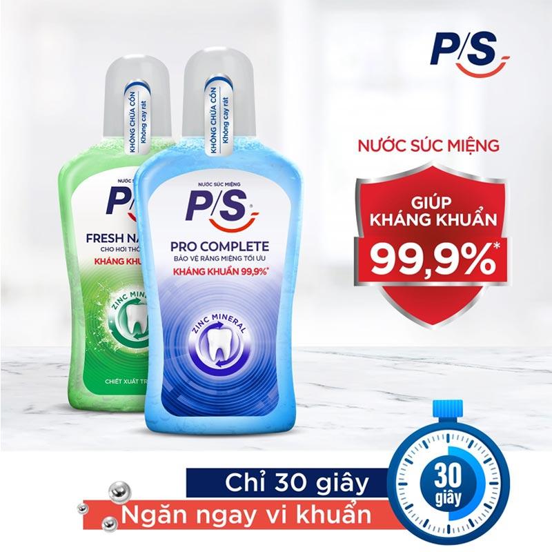 Nước súc miệng P/S Chuyên gia kháng khuẩn