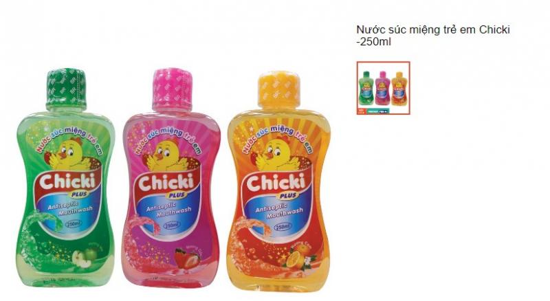 Nước súc miệng trẻ em Chicki