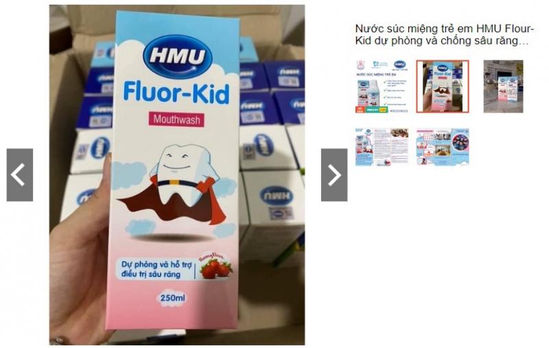 Nước súc miệng trẻ em HMU Flour-Kid