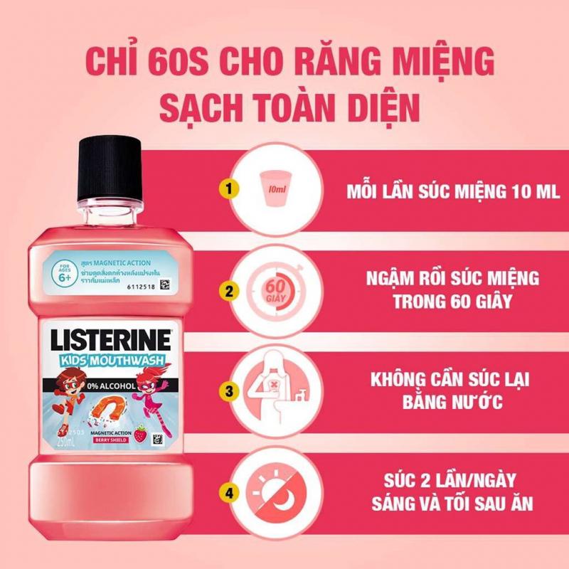 Nước súc miệng trẻ em Listerine