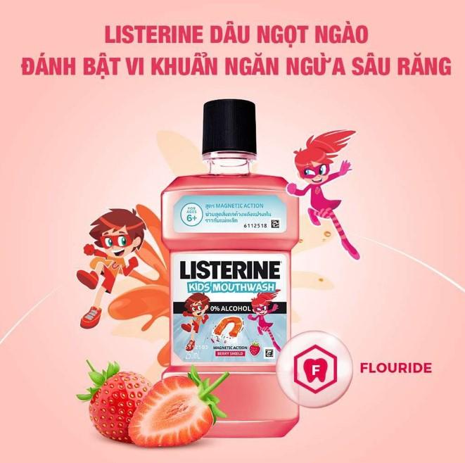 Nước súc miệng trẻ em Listerine Kids