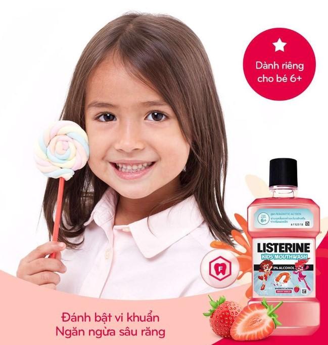 Nước súc miệng trẻ em Listerine Kids