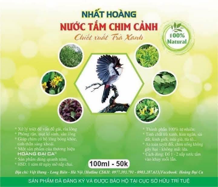 Nước Tắm Chim Cảnh Nhất Hoàng