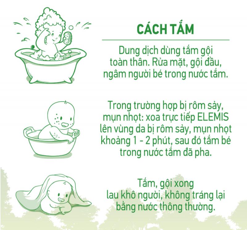 Các bước tắm gội với Elemis