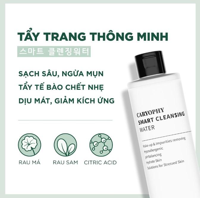 Nước tẩy trang Caryophy Smart Cleansing Water