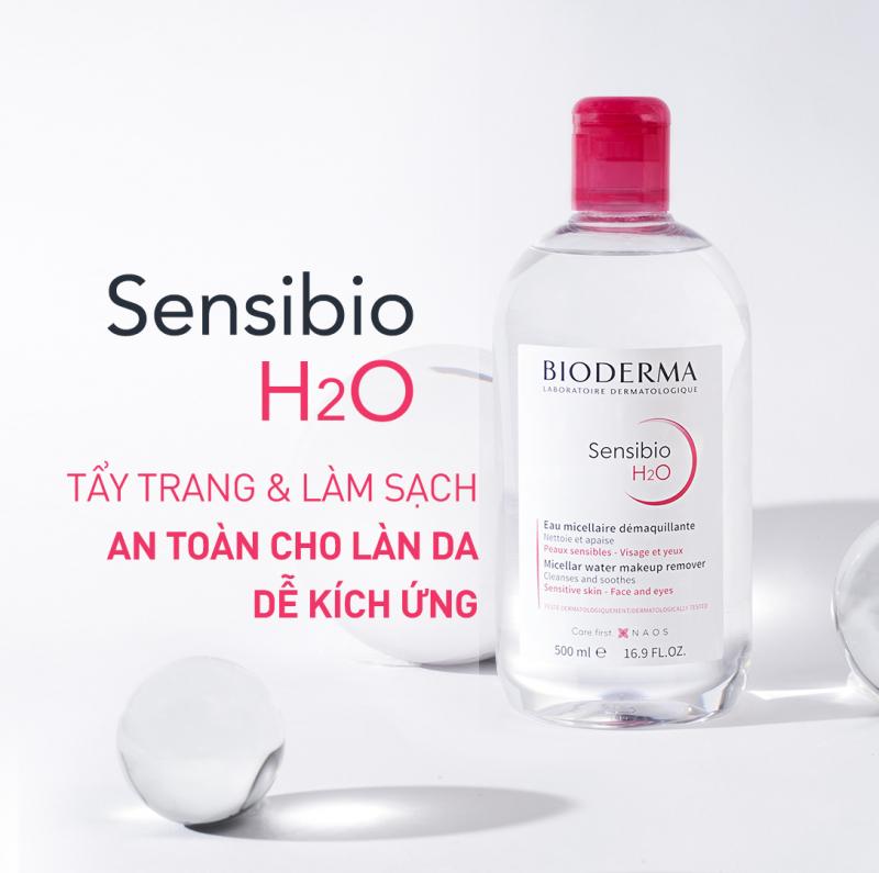 Nước tẩy trang dành cho da nhạy cảm Bioderma Sensibio H20