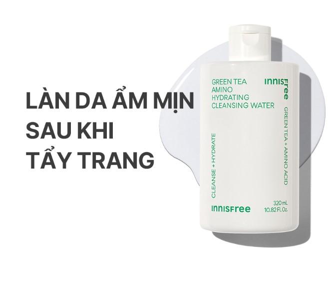 Nước tẩy trang dưỡng ẩm Innisfree Green Tea Amino Cleansing Water