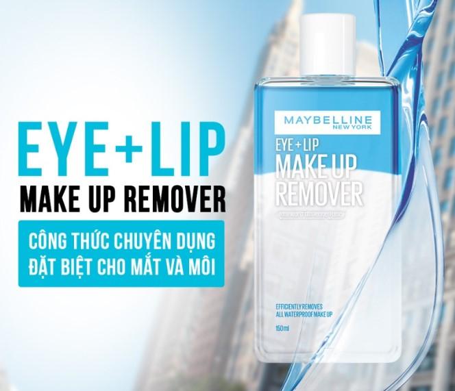 Nước tẩy trang mắt và môi Maybelline New York Eye & Lip Makeup Remover