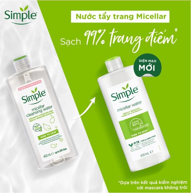 Nước tẩy trang Simple Micellar