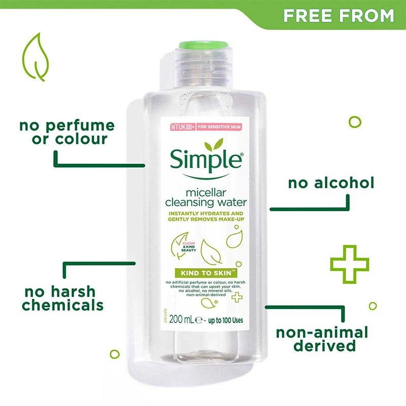 Nước tẩy trang Simple Micellar