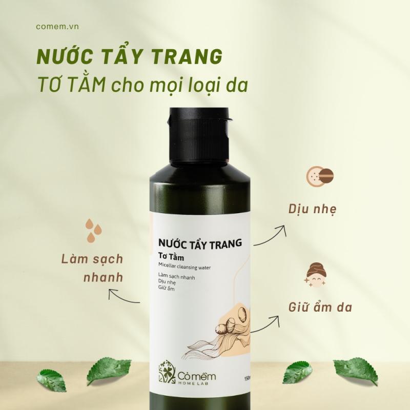 Nước tẩy trang Tơ Tằm thương hiệu Cỏ Mềm