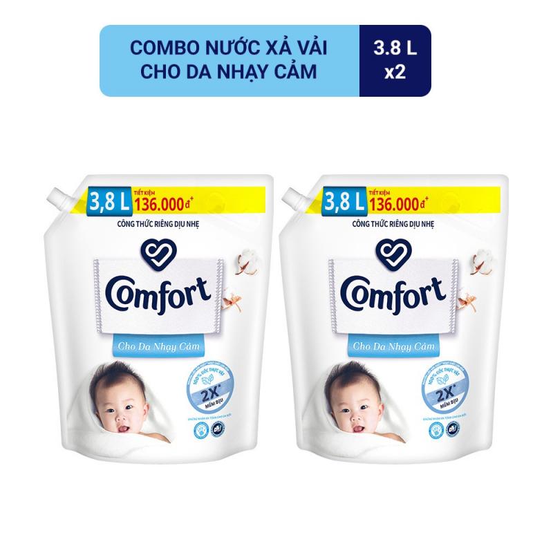 Nước xả vải Comfort cho da nhạy cảm túi 3.2L