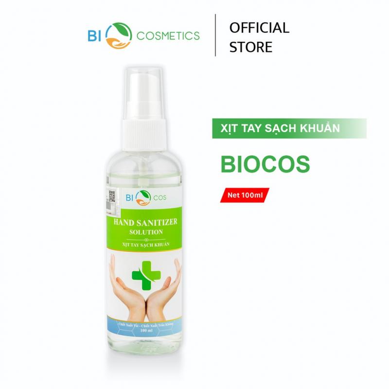 Nước xịt tay sạch khuẩn Hand Sanitizer Solution BIOCOS